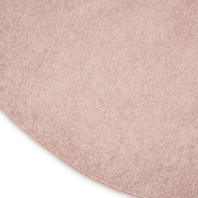 Nourison Home Nourison Essentials Pink 8' x Round Area Rug - Image 8