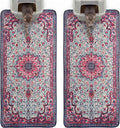 Hompet Cat Litter Mat 2 Pack, 24.8x54 Large Machine Washable Trapping Mats by Hompet