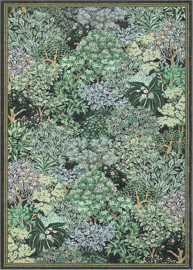 GarveeHome Forest Rugs 6x9, Botanical Low Pile Non Slip Stain Resistance - Image 4