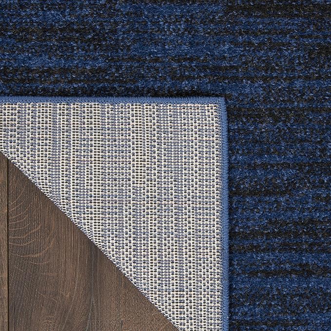 Nourison Home Nourison Essentials Midnight Blue 2'2" x 12' Area Rug - Image 8
