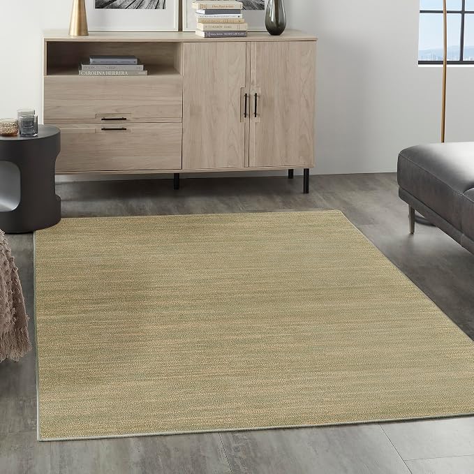 Nourison Home Nourison Essentials Green Gold 4' x 6' Area Rug by NourisonHome