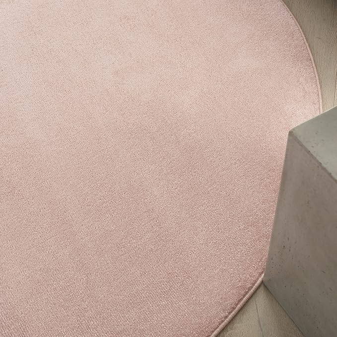 Nourison Home Nourison Essentials Pink 6' x Round Area Rug - Image 2