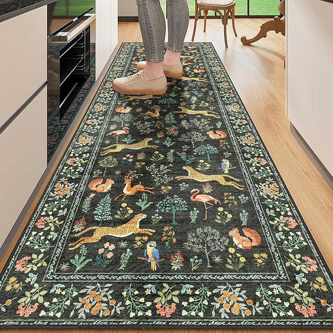 DUKINO 2x6 Rug for Hallway, Washable Kitchen Runner Rug by DUKINO