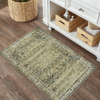BILEEHOME Throw Rugs 2x3, Non Slip Washable Vintage Floral Boho Accent Soft - Image 5