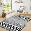 IOHOUZE Black Boho Area Rug by iOhouze