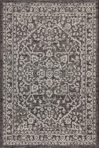 JONATHAN Y Boho Medallion Indoor Outdoor Area Rug 3X5 Black/Gray, Malta - Image 9