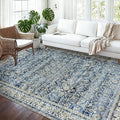BILEEHOME Dark Blue 5x8 Area Rug by BILEEHOME