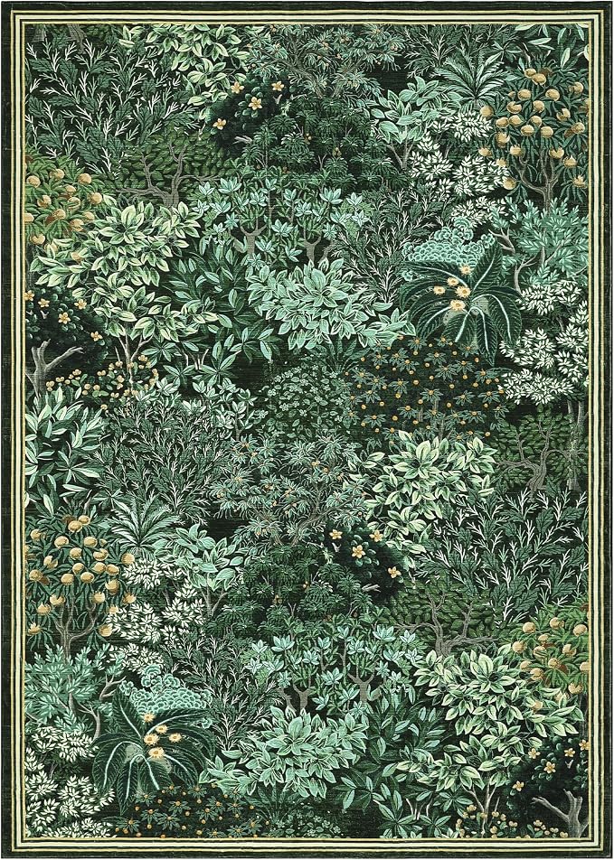 GarveeHome Forest Rugs 6x9, Botanical Low Pile Non Slip Stain Resistance - Image 4