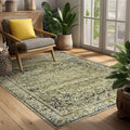 Olive and Tan Boho Front Door Mat by BILEEHOME