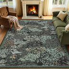 GarveeHome Forest Rugs 6x9, Botanical Low Pile Non Slip Stain Resistance - Image 3