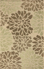 JONATHAN Y Floral Textured Weave Indoor Outdoor Area Rug 3X5 Sage/Brown - Image 8