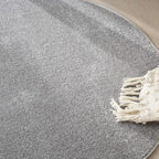 Nourison Home Nourison Essentials Silver Grey 4' x Round Area Rug - Image 2