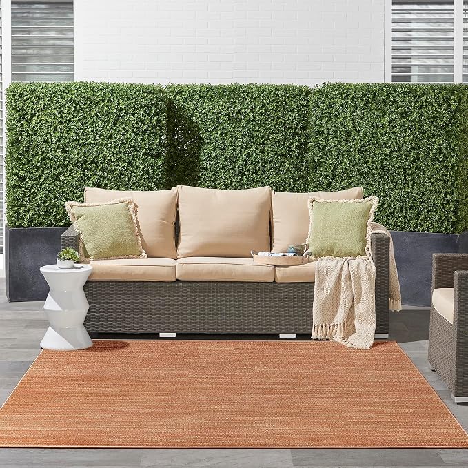 Nourison Home Nourison Essentials Rust 7' x Square Area Rug - Image 4