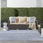Nourison Home Nourison Essentials Blue Grey 9' x Square Area Rug - Image 5