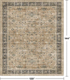 Vintage Taupe Sage 10x12 Rug for Living Room - Image 2