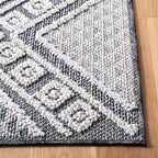 SAFAVIEH Courtyard Collection 2'3' x 22' Grey/Bone CY6062 Stripe Indoor/ - Image 6