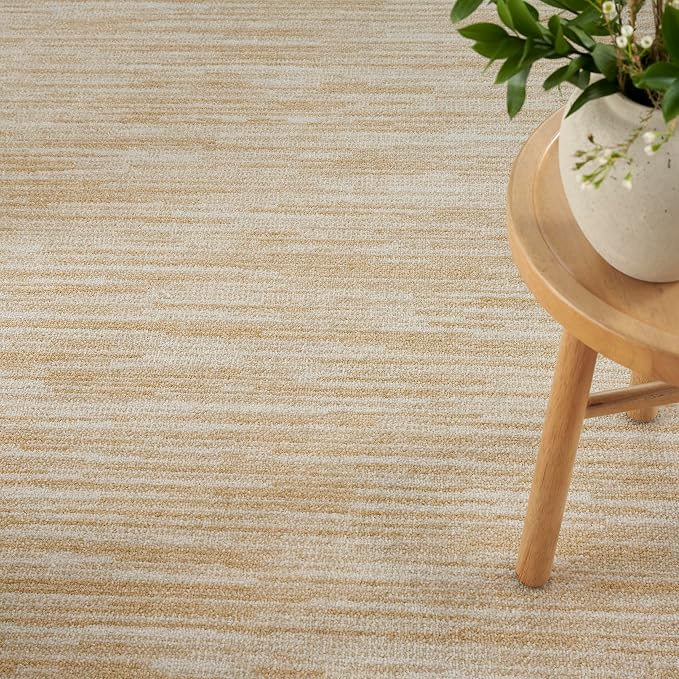 Nourison Home Nourison Essentials Ivory Gold 6' x 9' Area Rug - Image 6