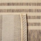 SAFAVIEH Courtyard Collection 2'3' x 14' Brown/Bone CY6062 Stripe Indoor/ - Image 8