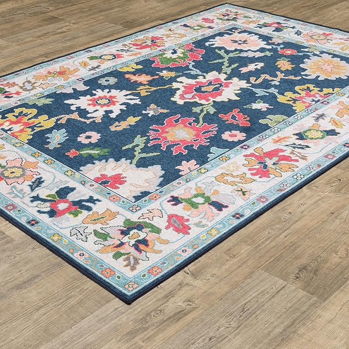 Oriental Weavers Addison ADD03 Machine Washable Flat Weave Printed Area Rug - Image 4