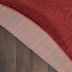 Nourison Home Nourison Essentials Brick Red 6' x Round Area Rug - Image 5
