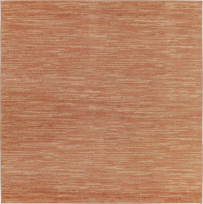 Nourison Home Nourison Essentials Rust 7' x Square Area Rug - Image 5