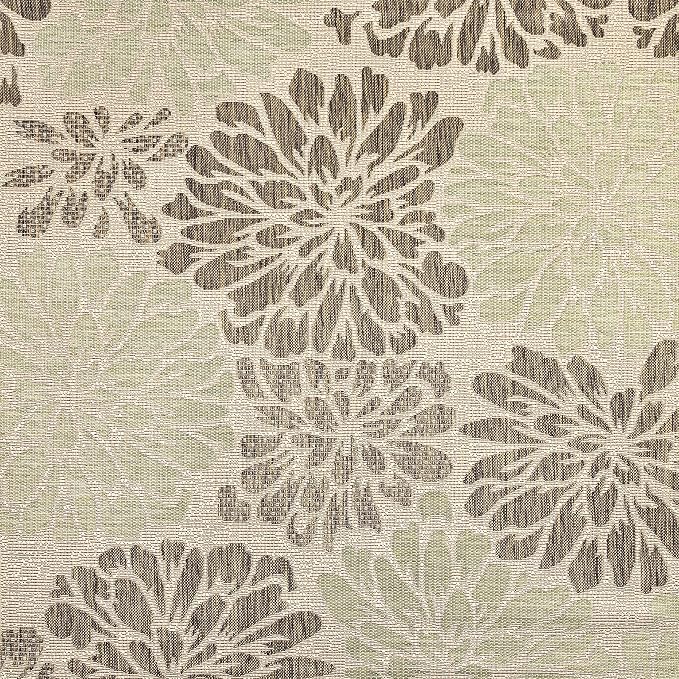 JONATHAN Y Floral Textured Weave Indoor Outdoor Square Area Rug 9X9 Sage/Brown - Image 8