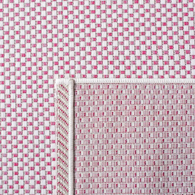 SAFAVIEH Courtyard Collection 2'3" x 8' Ivory/Pink CY8521 Indoor/ Outside - Image 5